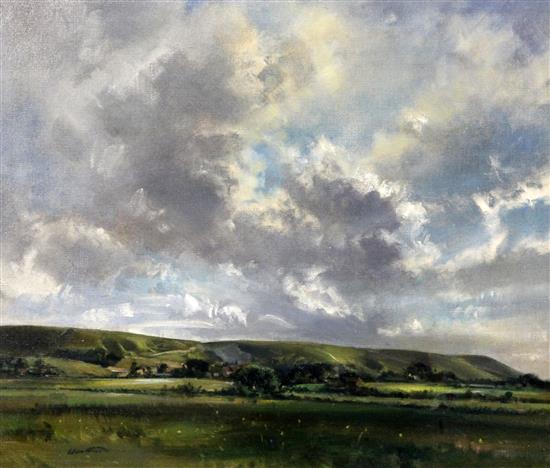 § Frank Wootton (1911-1978) Alciston and Firle Beacon 19 x 22in.